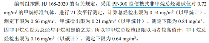 《固定污染源廢氣總烴、甲烷和非甲烷總烴的測定便攜式催化氧化-氫火焰離子化檢測器法》