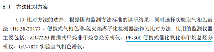 《固定污染源廢氣總烴、甲烷和非甲烷總烴的測定便攜式催化氧化-氫火焰離子化檢測器法》